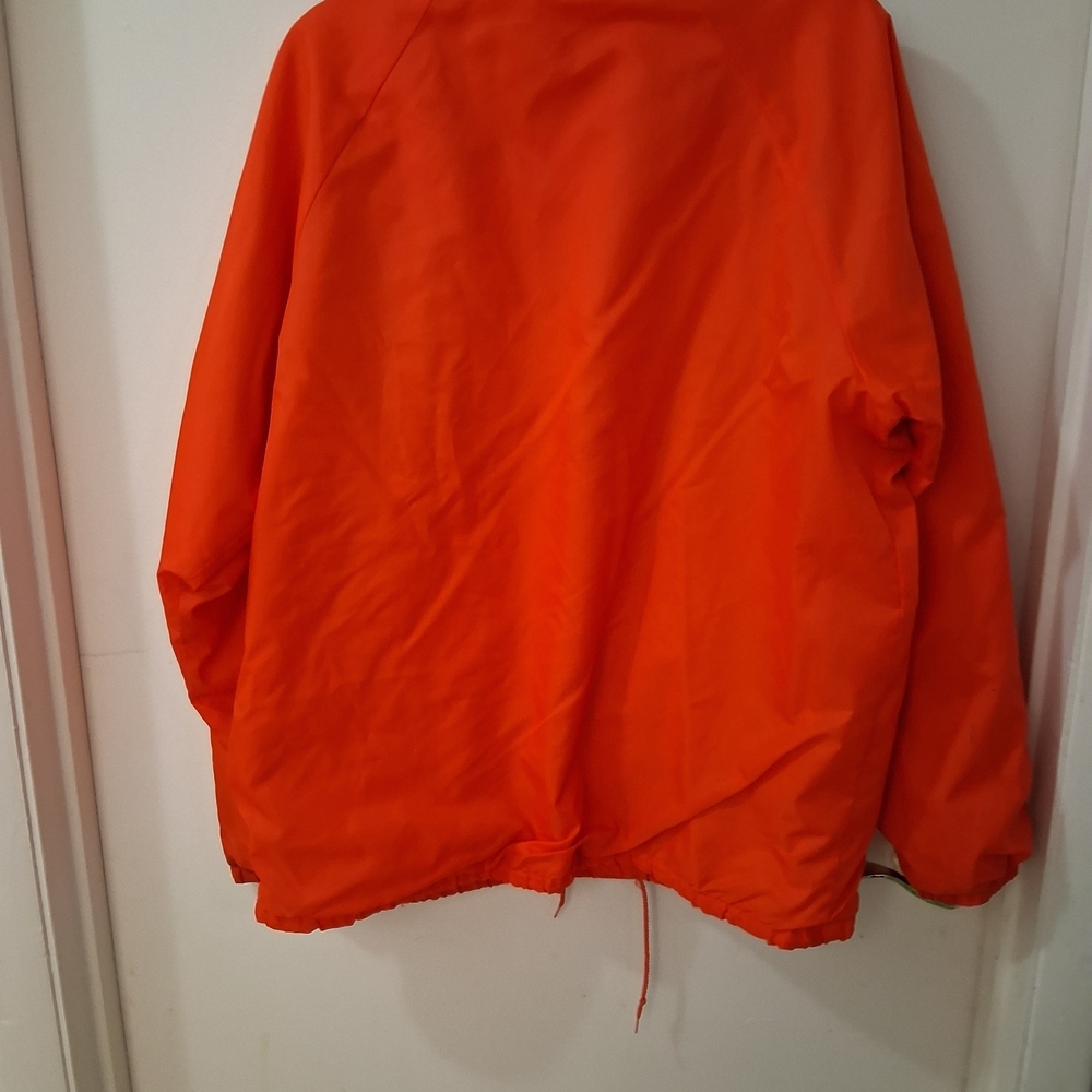 VINTAGE Hartwell Clemson Tigers Jacket Adult Large Snap Button Coaches USA 80s - Picture 3 of 5